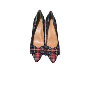 J. Crew Esme Tartan Plaid Kitten Heel